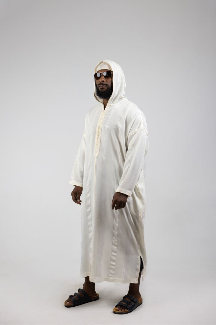 Djellaba Sousdi Royal White Side