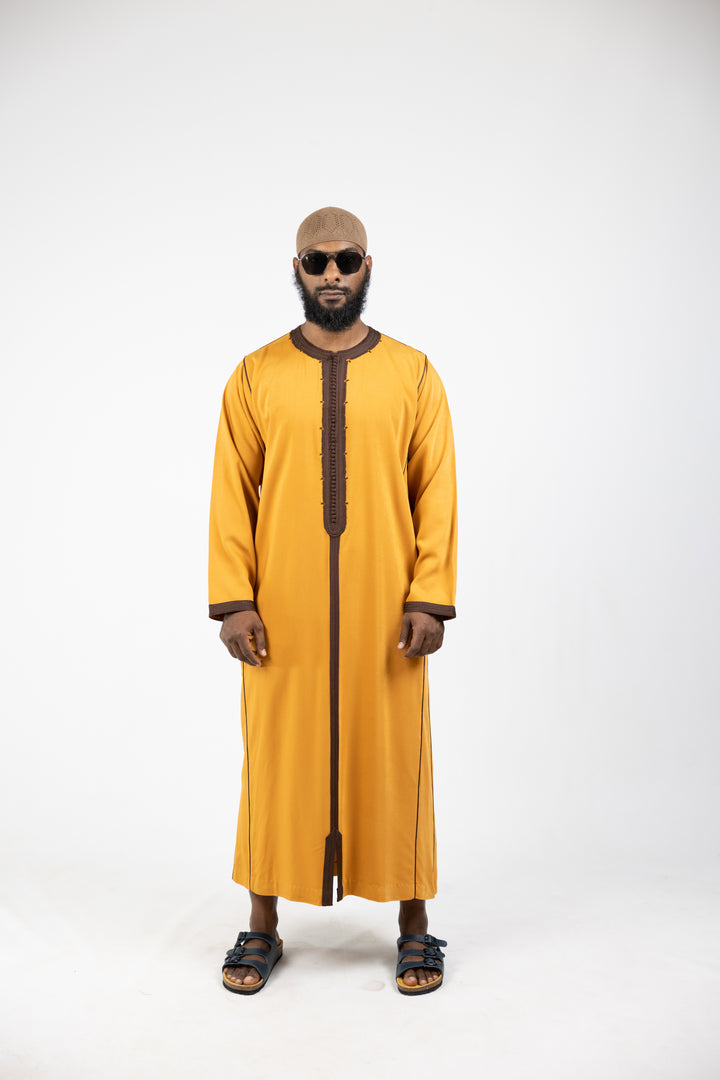 Caftan Men Fes Classic Tan Brown