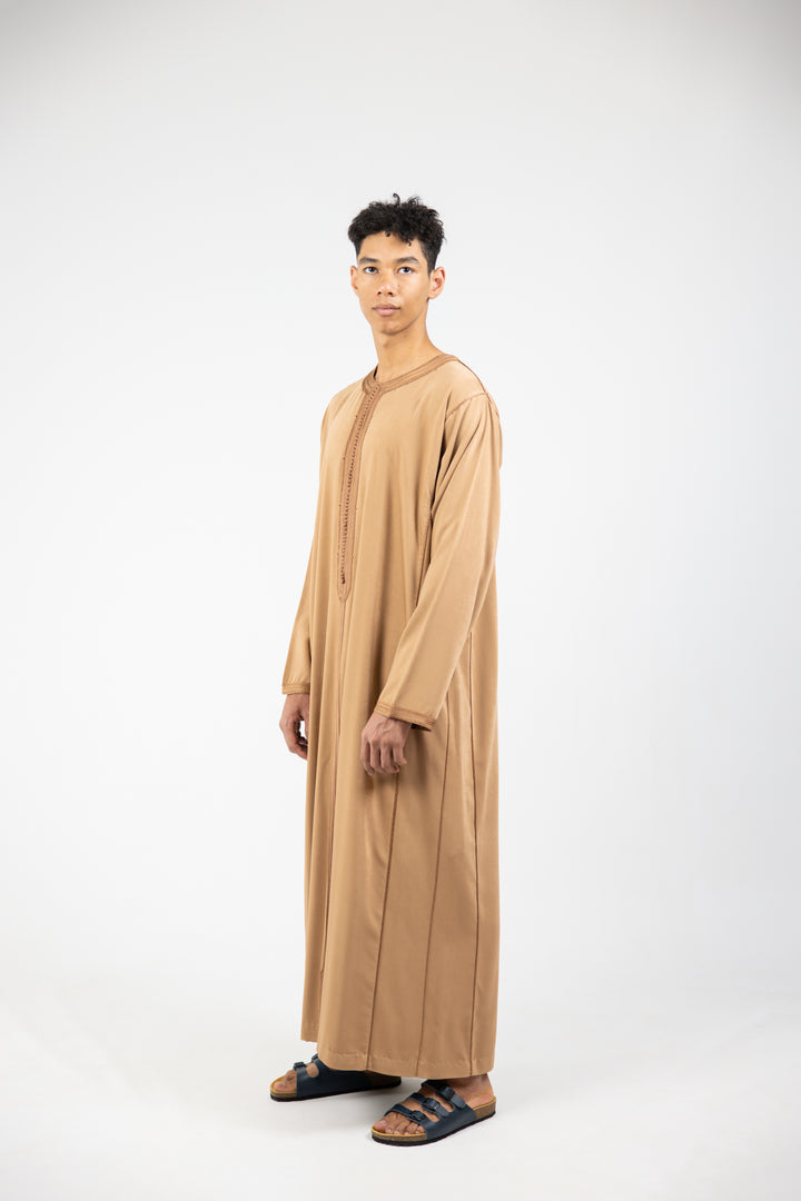 Caftan Men Fes Classic Light Brown