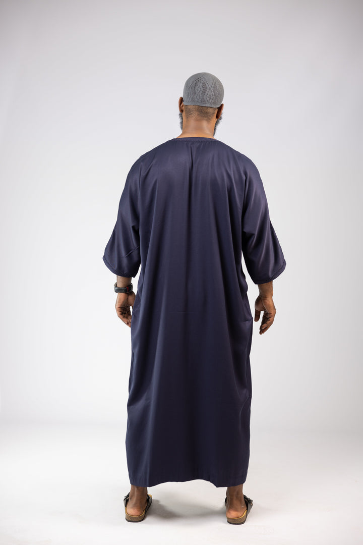 Gandora Gabardine Navy Blue Back Shot