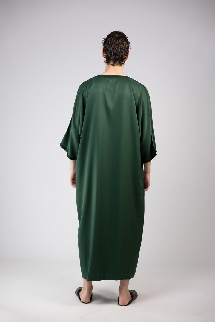 Gandora Gabardine Dark Green Back Shot