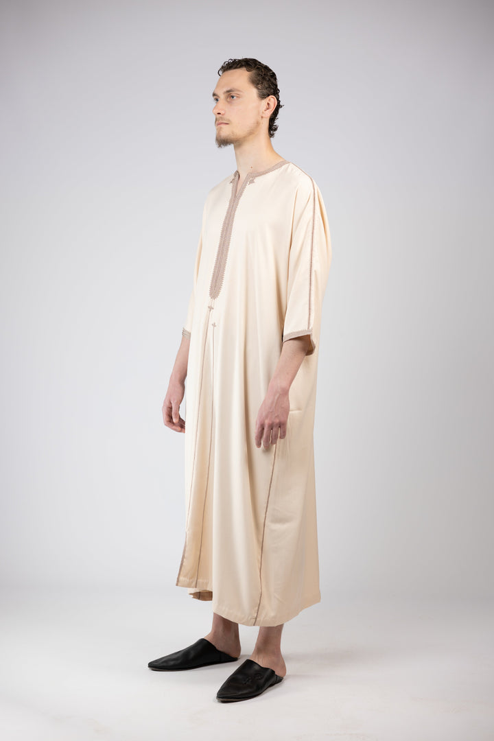 Gandora Gabardine Beige Side Shot 1